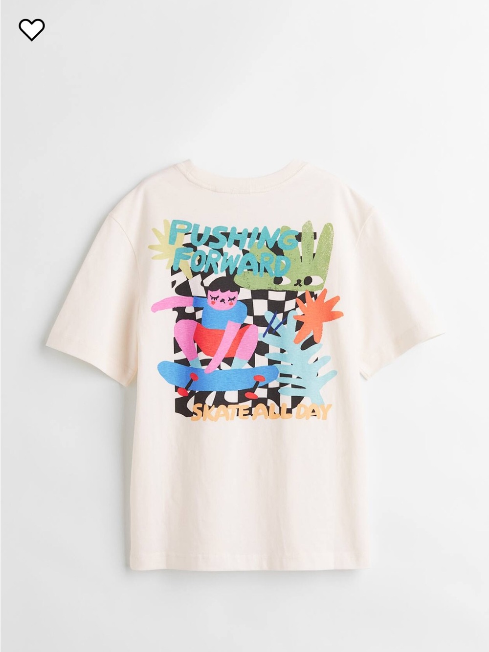 DENIM & FLOWER Kids' Short Sleeve Liunic Graphic Tee - Skateboarding theme
